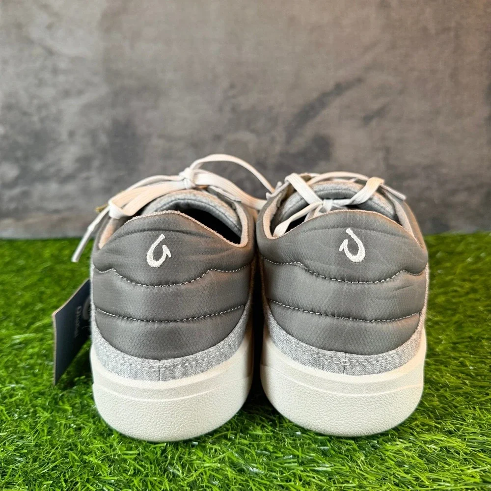 OluKai Puliki Sneaker Mens Size 10 Poi Charcoal Casual Comfort Shoes NWT